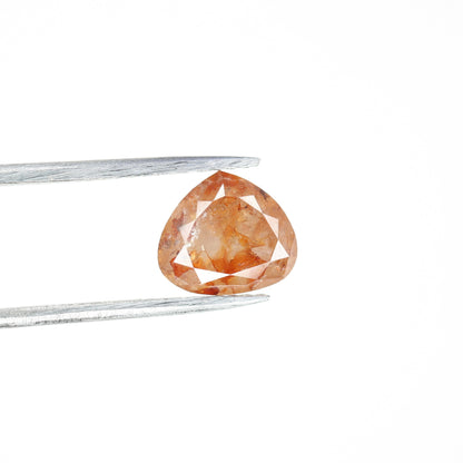 2.14 CT Natural Loose Peach Color Heart Shape Diamond for Engagement Ring - JayKrishna Diamond