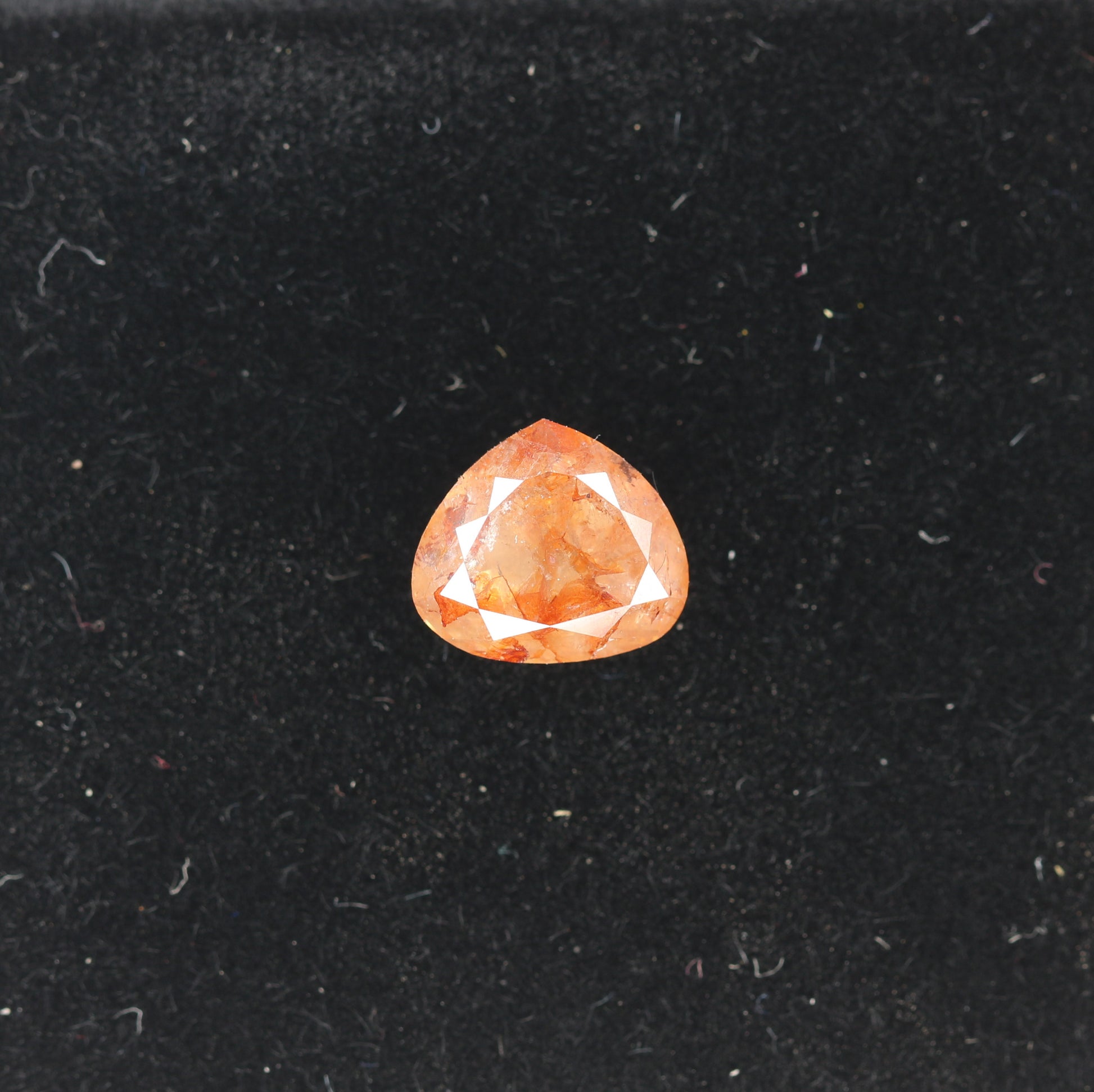2.14 CT Natural Loose Peach Color Heart Shape Diamond for Engagement Ring - JayKrishna Diamond