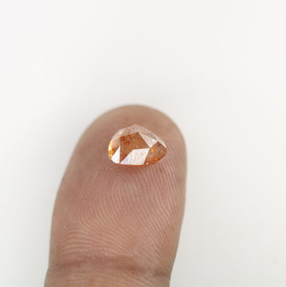 2.14 CT Natural Loose Peach Color Heart Shape Diamond for Engagement Ring - JayKrishna Diamond