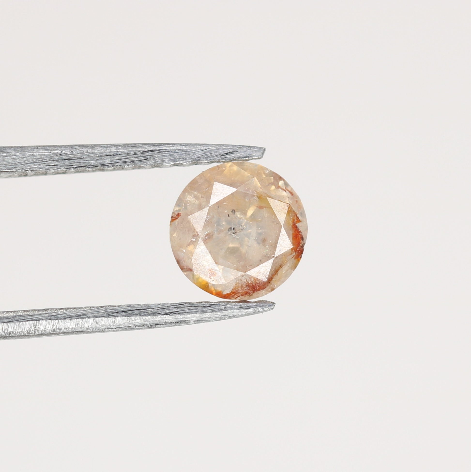 0.84 CT Natural Loose Peach Color Round Brilliant Shape Diamond for Engagement Ring - JayKrishna Diamond