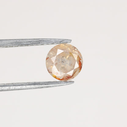 0.84 CT Natural Loose Peach Color Round Brilliant Shape Diamond for Engagement Ring - JayKrishna Diamond