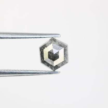 0.98 CT Salt And Pepper Hexagon Cut Natural Diamond For Engagement Ring - JayKrishna Diamond