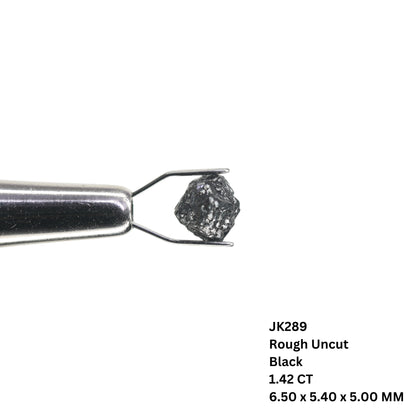 1.42 CT Black Rough Uncut Natural Diamond For Engagement Ring | Diamond Pendant | Gift For Her - JayKrishna Diamond
