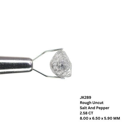 2.58 CT Salt And Pepper Rough Uncut Diamond For Wedding Ring | Engagement Ring | Diamond Pendant - JayKrishna Diamond
