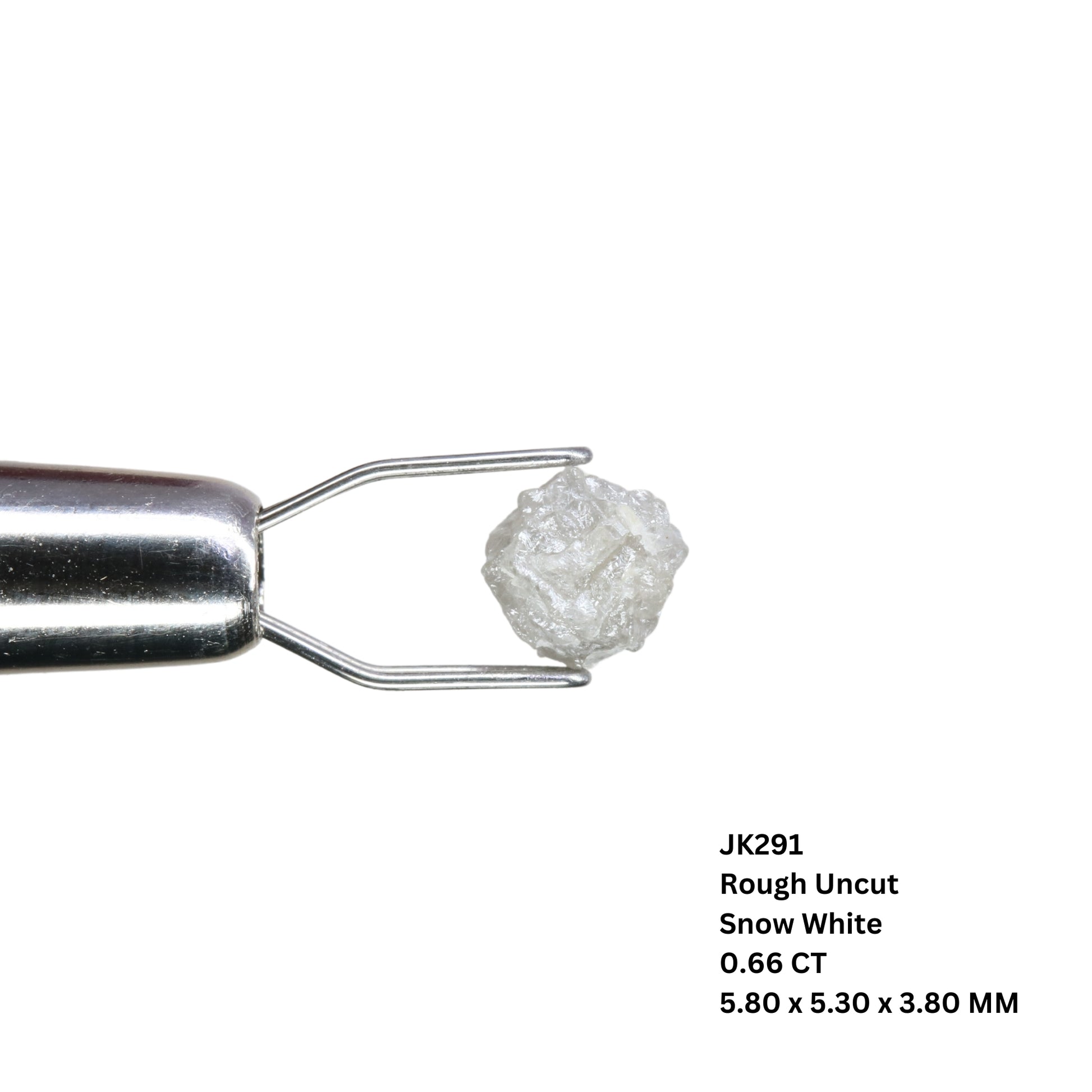 0.66 CT Loose Rough Uncut Snow White Diamond for Wedding Necklace - Unique Gemstone for Wedding Ring and Perfect Gift for Her - JayKrishna Diamond