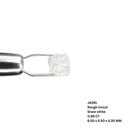0.99 CT Rough Uncut Snow White Diamond For Proposal Ring | Gift For Girl Friend - JayKrishna Diamond