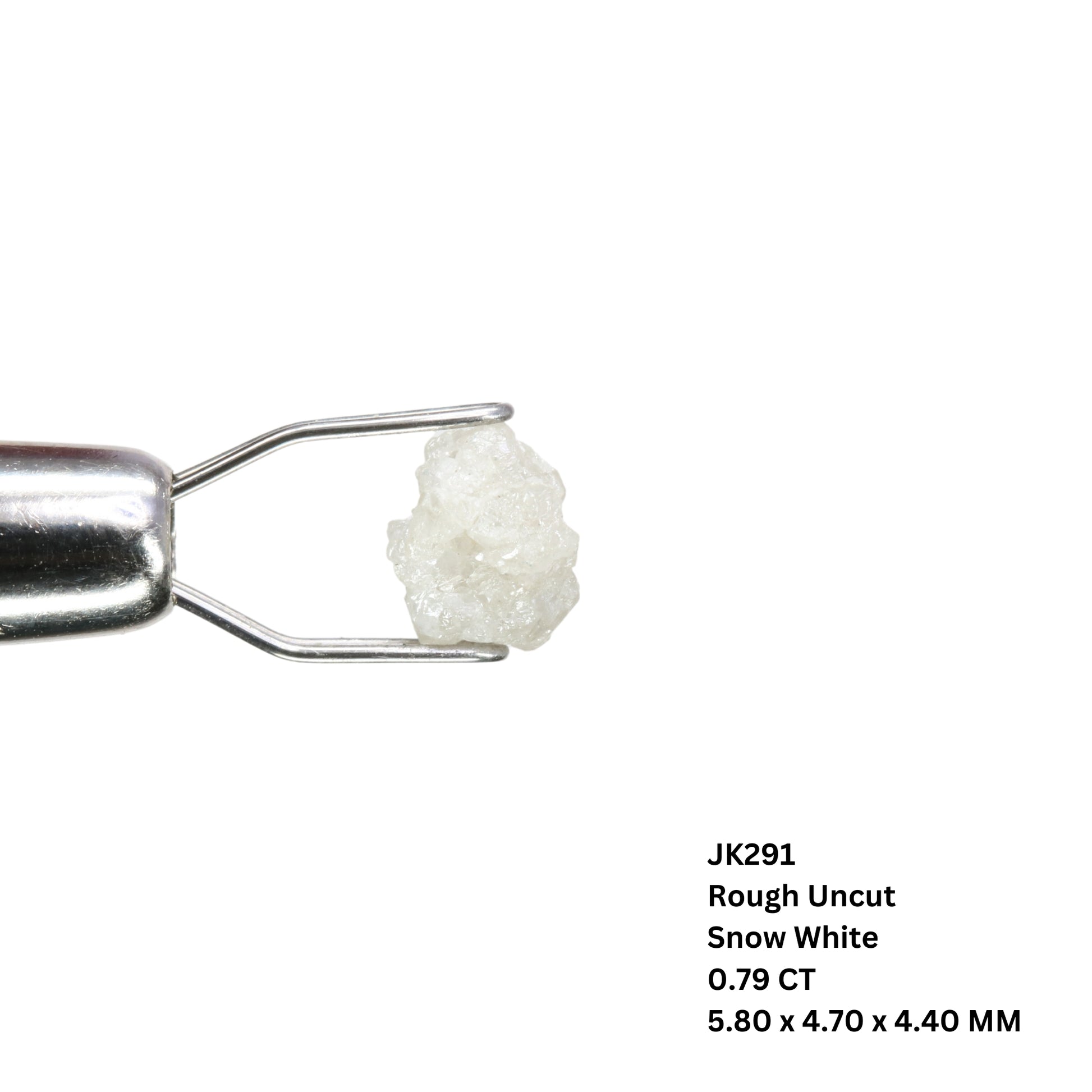 0.79 CT Snow White Rough Uncut Diamond For Engagement Ring | Wedding Ring | Gift For Her - JayKrishna Diamond