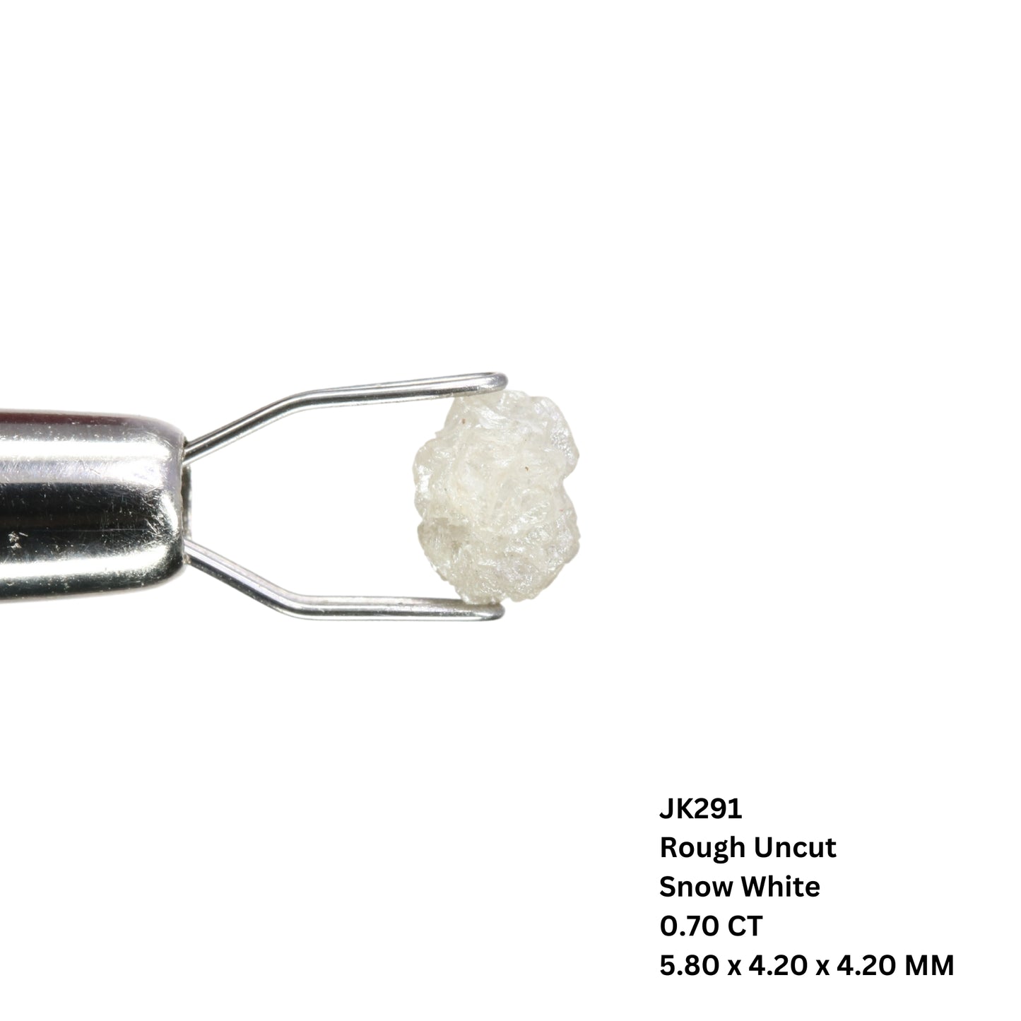 0.7 CT Natural Snow  White Rough Uncut Diamond For Anniversary Ring | Diamond  Pendant | Engagement Ring - JayKrishna Diamond