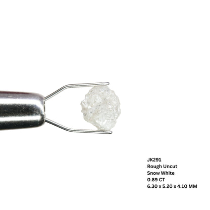 0.89 CT Rough Uncut Snow White Diamond For Proposal Ring | Engagement Ring | Wedding Ring - JayKrishna Diamond