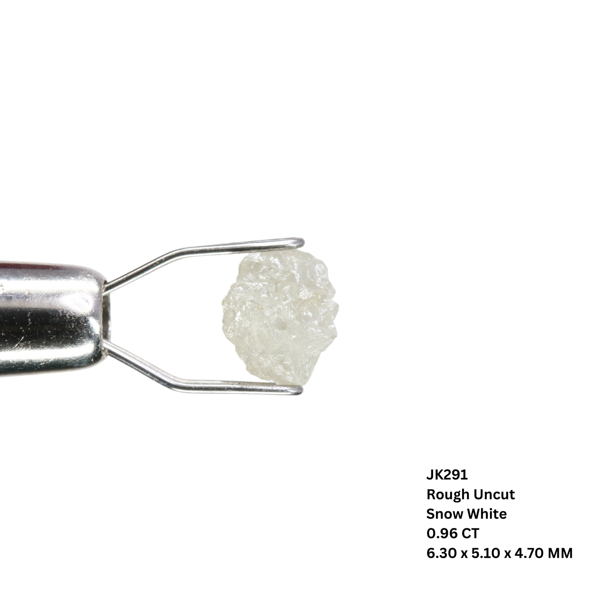 0.96 CT Snow White Rough Uncut Diamond For Wedding Ring | Gift For Wife | Gift For Sister - JayKrishna Diamond
