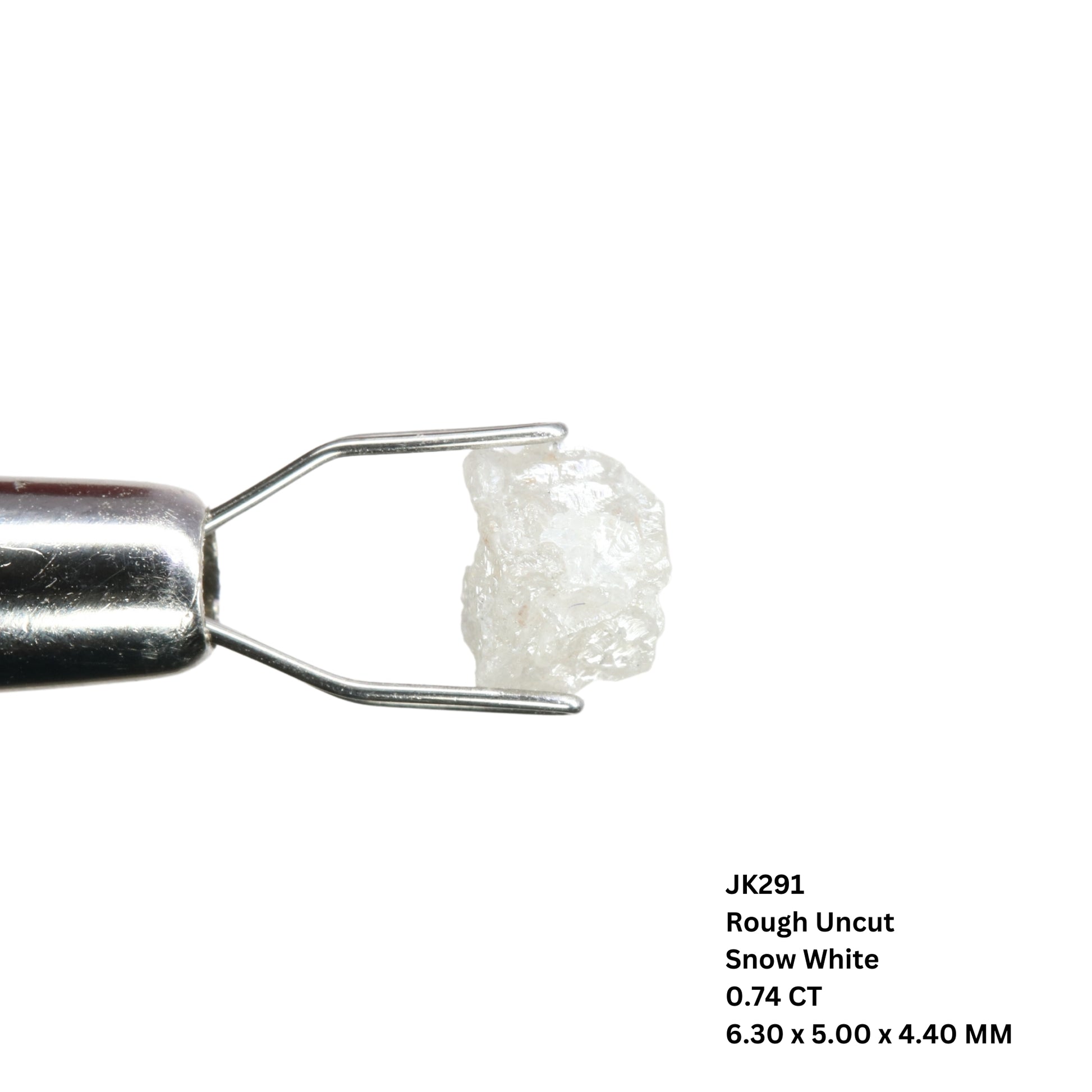0.74 CT Rough Uncut Snow White Diamond For Wedding Ring | Gift For Daughter | Gift For Sister - JayKrishna Diamond