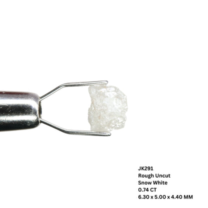 0.74 CT Rough Uncut Snow White Diamond For Wedding Ring | Gift For Daughter | Gift For Sister - JayKrishna Diamond