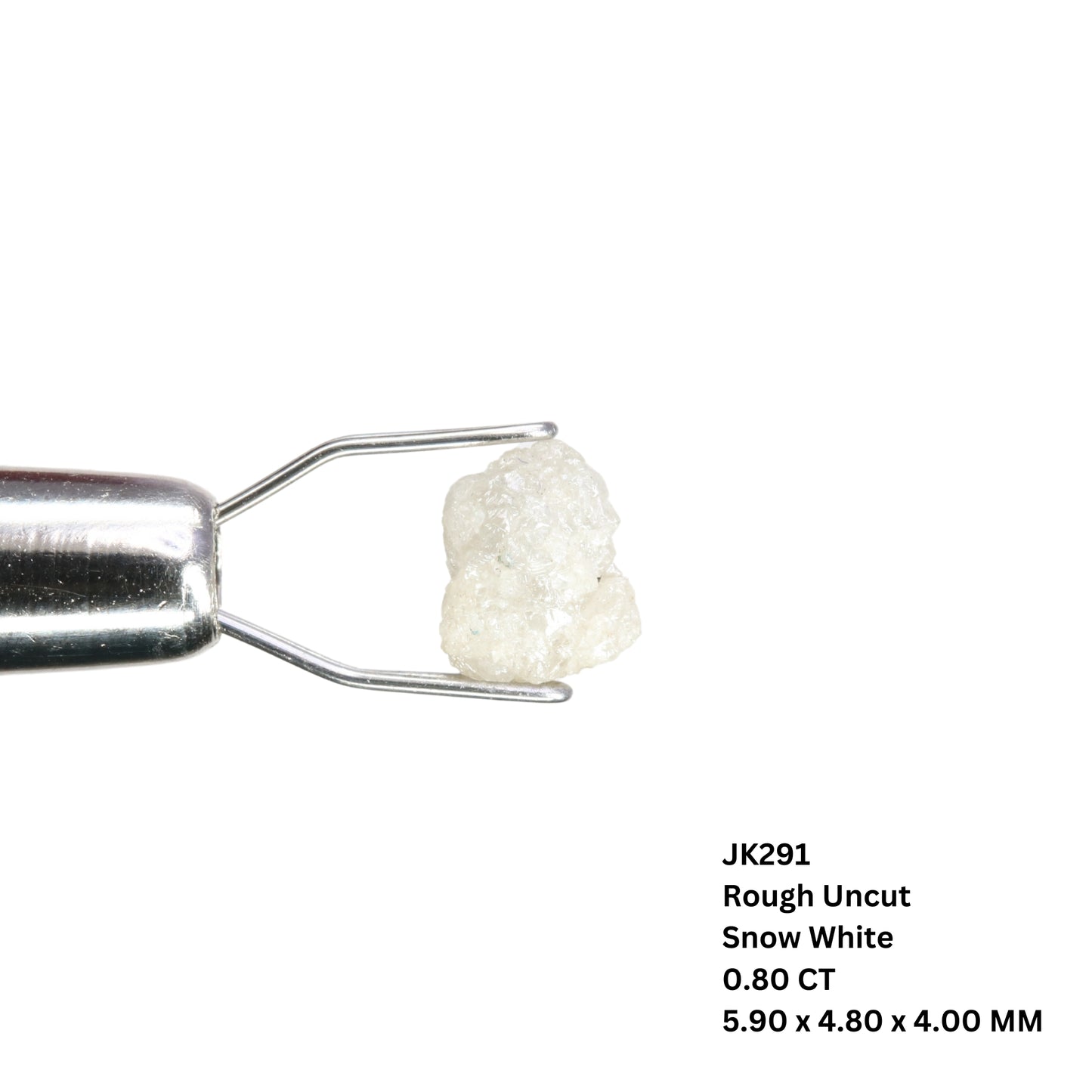 0.80 CT Natural Rough Uncut Snow White Diamond For Wedding Jewelry | Gift For Girl Friend | Gift For Wife - JayKrishna Diamond