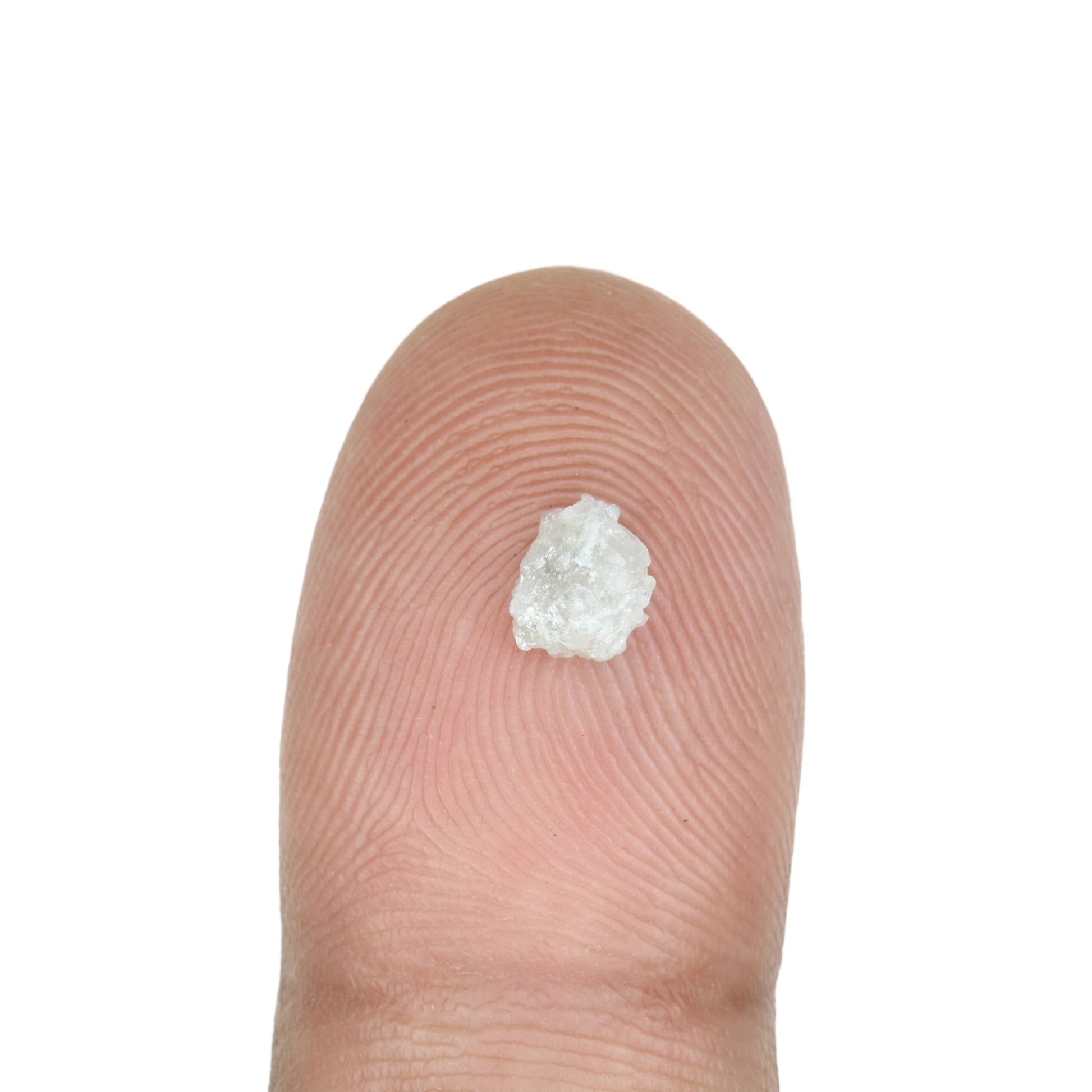 0.65 CT Snow White Rough Uncut Diamond for Engagement Ring - Unique Natural Gemstone for Custom Bridal Jewelry Designs - JayKrishna Diamond