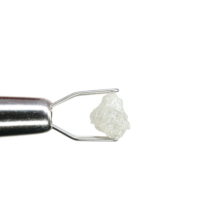 0.99 CT Rough Uncut Snow White Diamond For Halo Set Ring | Engagement Ring | Gift For Girl Friend - JayKrishna Diamond