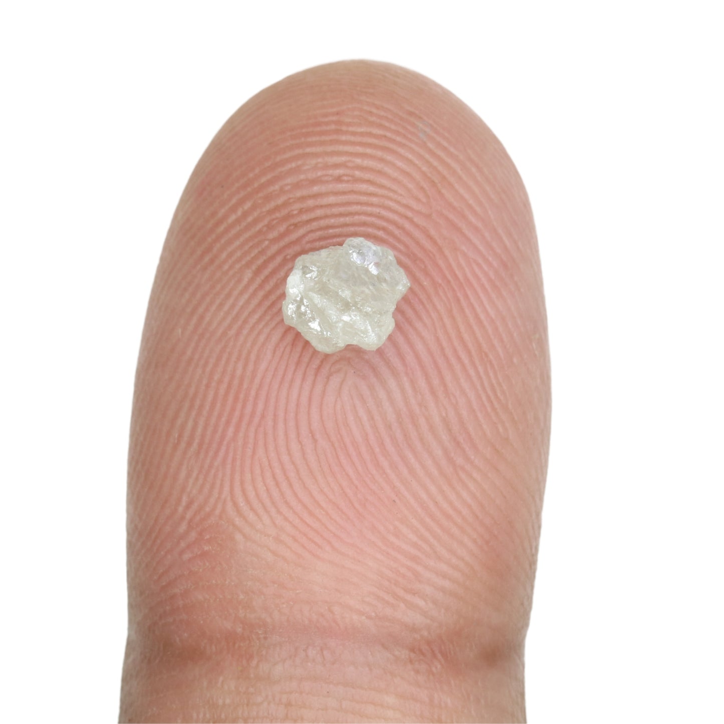 0.73 CT Fancy Snow White Rough Uncut Diamond For Wedding Ring | Gift For Girl Friend - JayKrishna Diamond