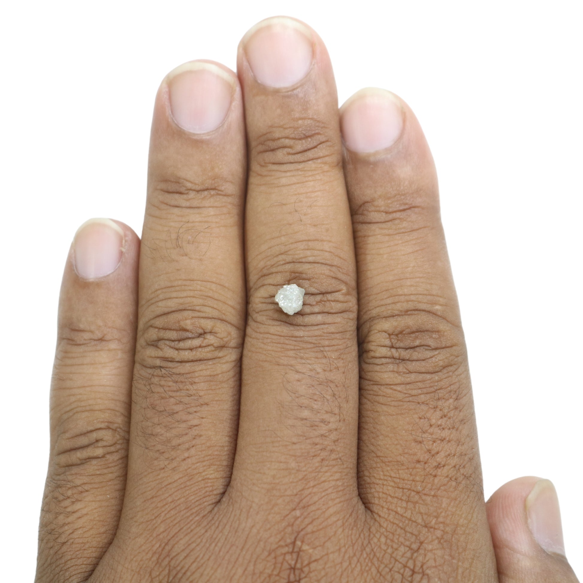 0.96 CT Snow White Rough Uncut Diamond For Wedding Ring | Gift For Wife | Gift For Sister - JayKrishna Diamond