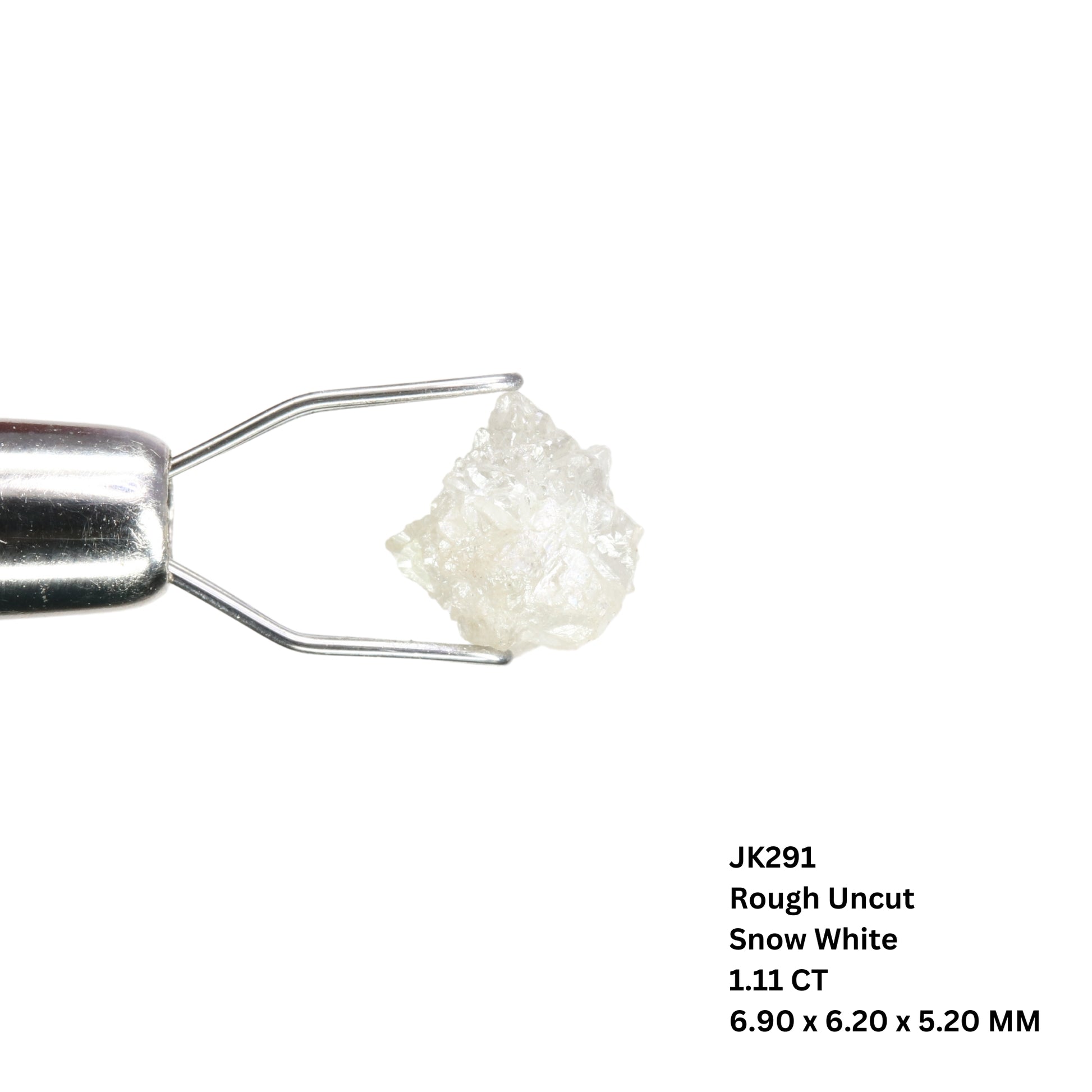 1.11 CT Snow White Rough Uncut Natural Diamond For Wedding Jewelry | Diamond Pendant | Gift For Her| Gift - JayKrishna Diamond