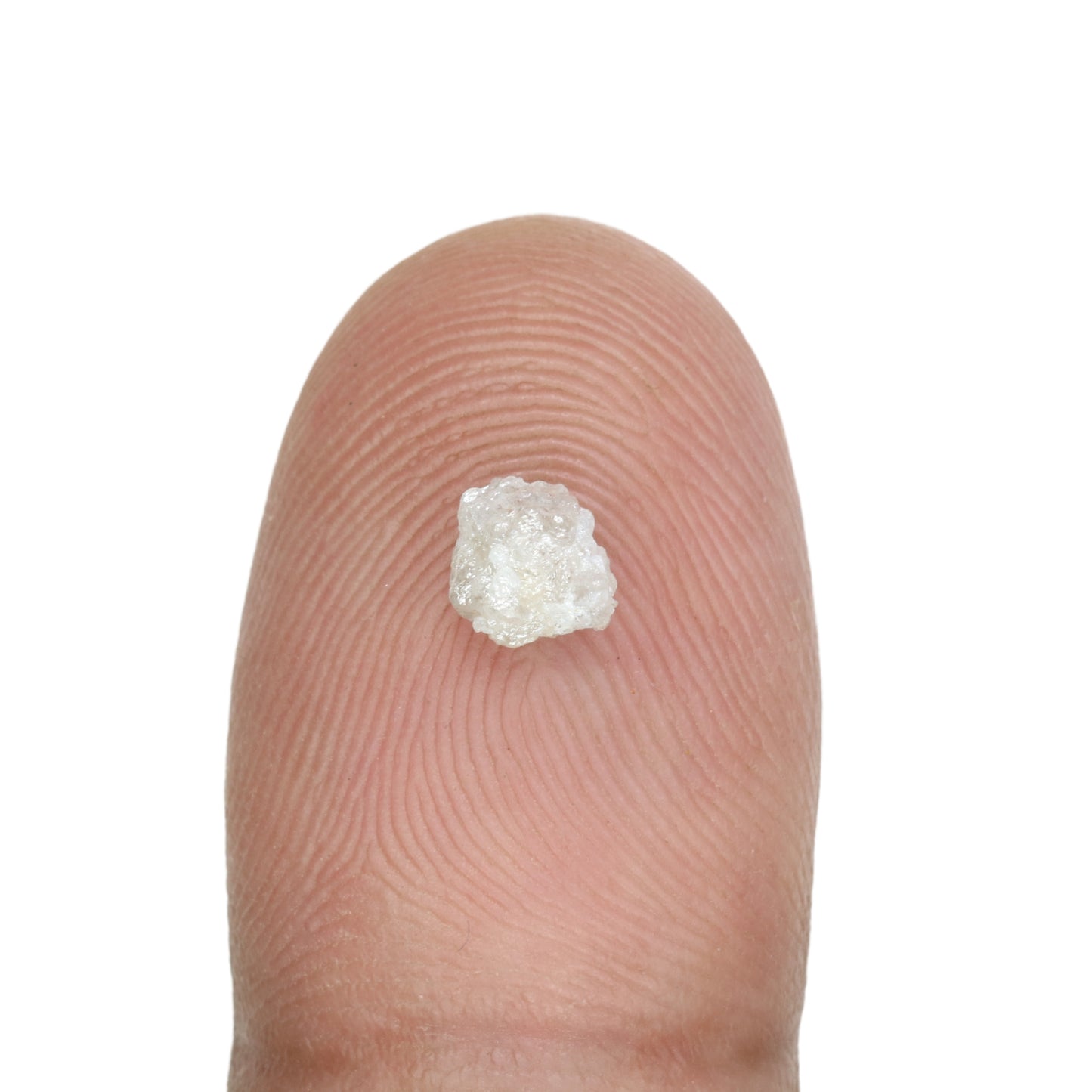0.71 CT Rough Uncut Loose Snow White Diamond For Statement Jewelry | Diamond Pendant | Diamond Ring - JayKrishna Diamond