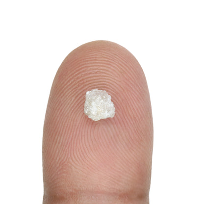 0.71 CT Rough Uncut Loose Snow White Diamond For Statement Jewelry | Diamond Pendant | Diamond Ring - JayKrishna Diamond