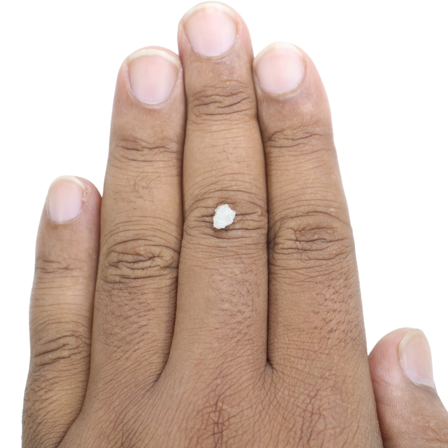 0.79 CT Snow White Rough Uncut Diamond For Engagement Ring | Wedding Ring | Gift For Her - JayKrishna Diamond