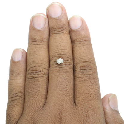 0.7 CT Natural Snow  White Rough Uncut Diamond For Anniversary Ring | Diamond  Pendant | Engagement Ring - JayKrishna Diamond