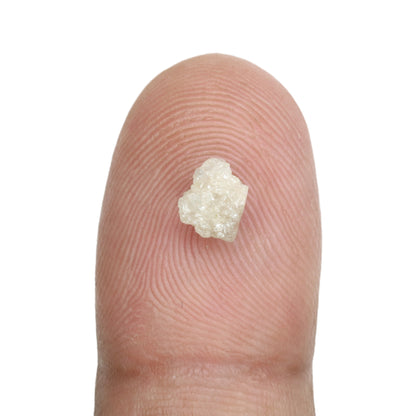 1.05 CT Rough Uncut Snow White Diamond For Statement Jewelry | Gift For Her - JayKrishna Diamond