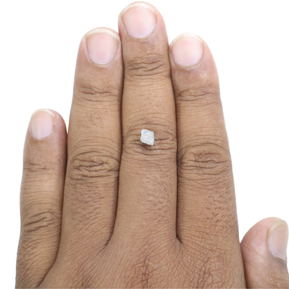 0.99 CT Rough Uncut Snow White Diamond For Proposal Ring | Gift For Girl Friend - JayKrishna Diamond