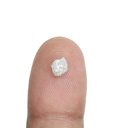 0.89 CT Rough Uncut Snow White Diamond For Proposal Ring | Engagement Ring | Wedding Ring - JayKrishna Diamond