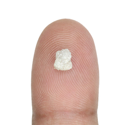 0.80 CT Natural Rough Uncut Snow White Diamond For Wedding Jewelry | Gift For Girl Friend | Gift For Wife - JayKrishna Diamond
