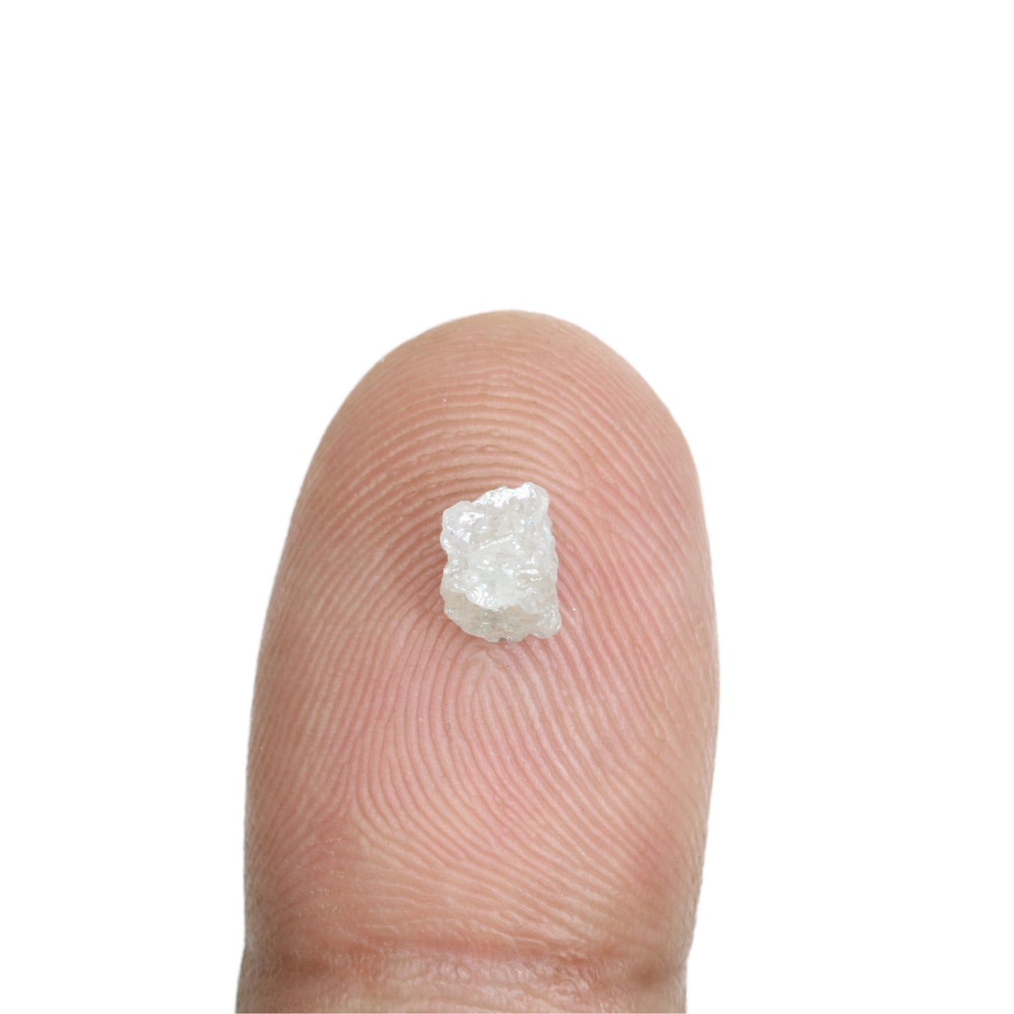 0.74 CT Rough Uncut Snow White Diamond For Wedding Ring | Gift For Daughter | Gift For Sister - JayKrishna Diamond