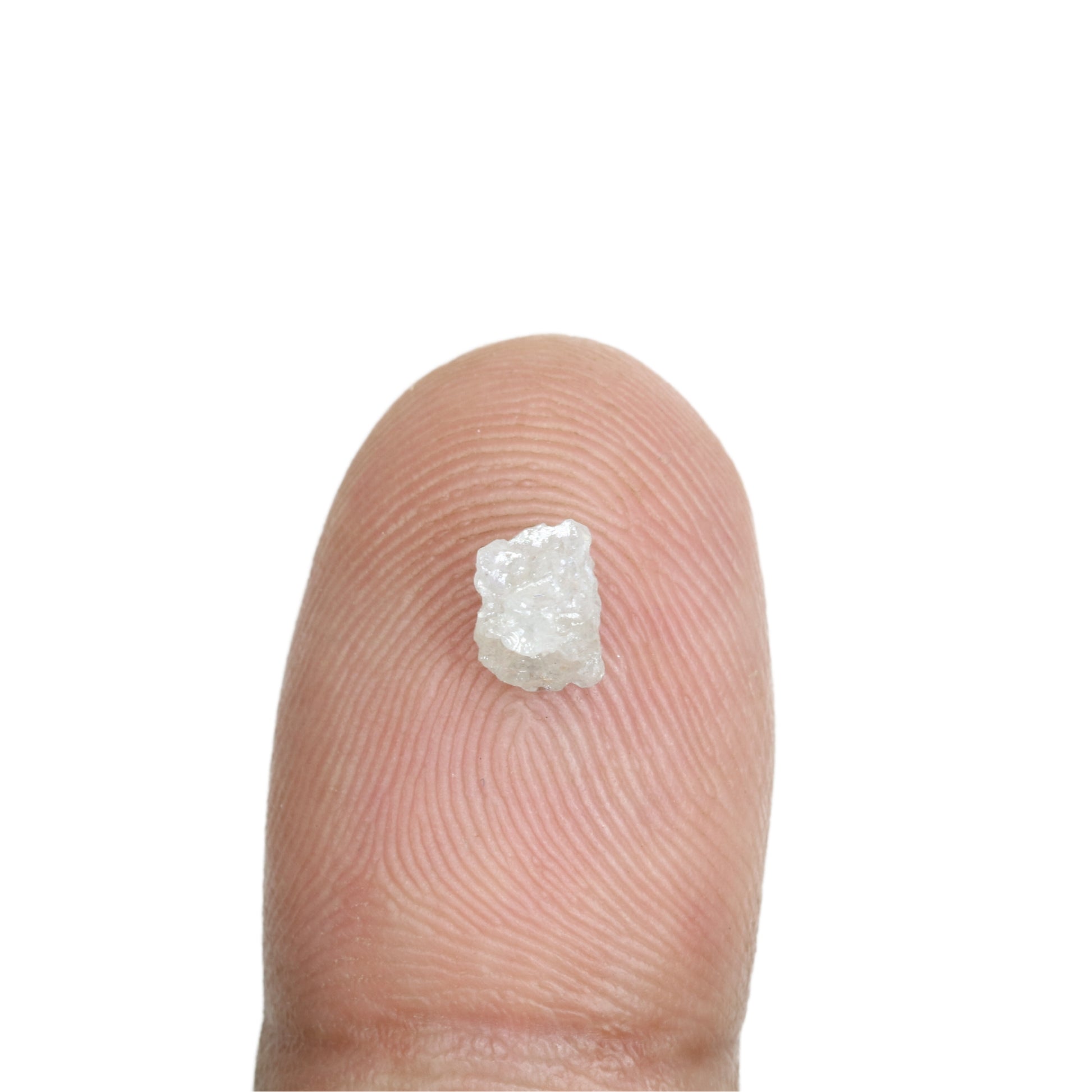 0.74 CT Rough Uncut Snow White Diamond For Wedding Ring | Gift For Daughter | Gift For Sister - JayKrishna Diamond