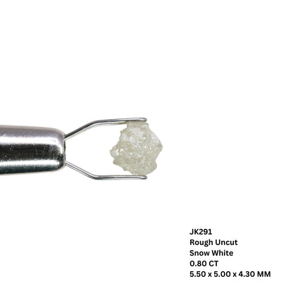0.80 CT Snow White Rough Uncut Loose Diamond For Wedding Ring | Engagement Ring | Gift For Girl Friend - JayKrishna Diamond