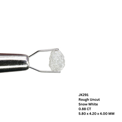 0.88 CT Snow White Rough Uncut Diamond For Wedding Ring | Gift For Her |Anniversary Gift - JayKrishna Diamond