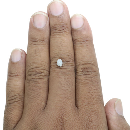 0.88 CT Snow White Rough Uncut Diamond For Wedding Ring | Gift For Her |Anniversary Gift - JayKrishna Diamond