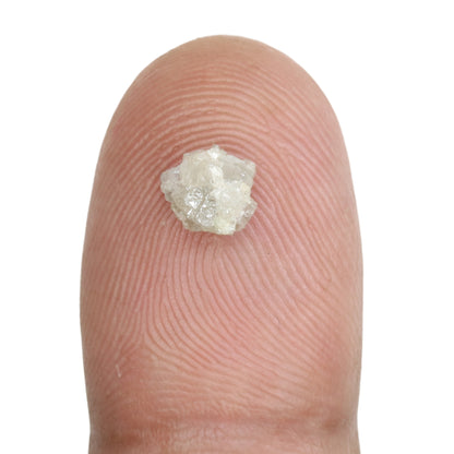 0.99 CT Snow White Rough Uncut Diamond For Statement Jewelry | Engagement Ring - JayKrishna Diamond