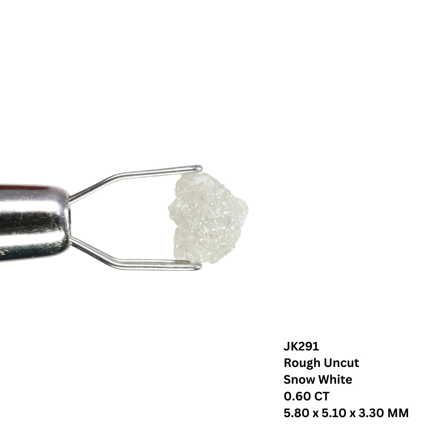 0.60 CT Snow White Rough Uncut Diamond for Wedding Jewelry: Perfect Gift for Your Wife or Sister - JayKrishna Diamond