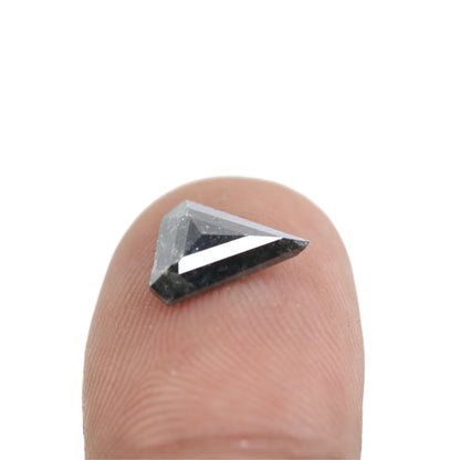 1.22 CT Salt And Pepper Rustic Diamond For Engagement Ring - JayKrishna Diamond