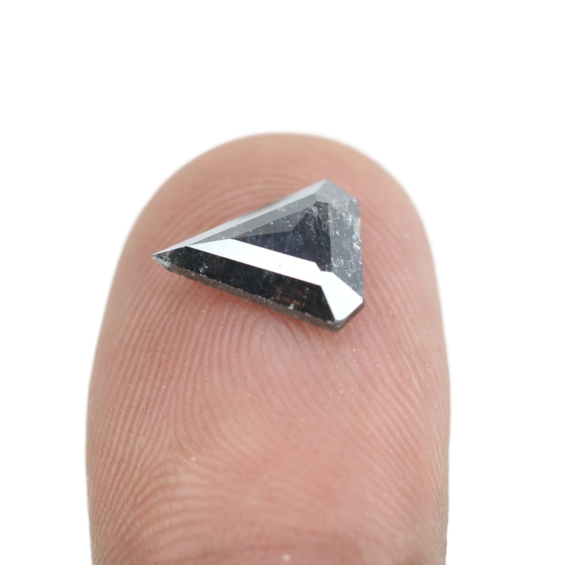 1.22 CT Salt And Pepper Rustic Diamond For Engagement Ring - JayKrishna Diamond