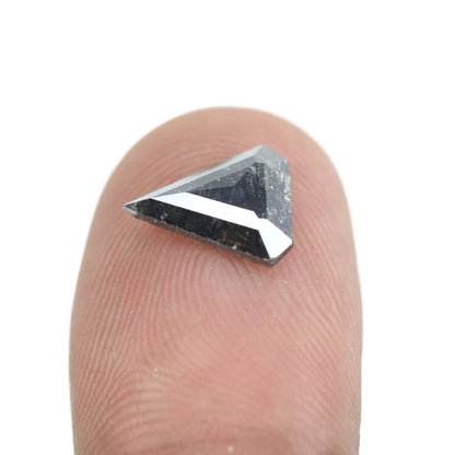 1.22 CT Salt And Pepper Rustic Diamond For Engagement Ring - JayKrishna Diamond