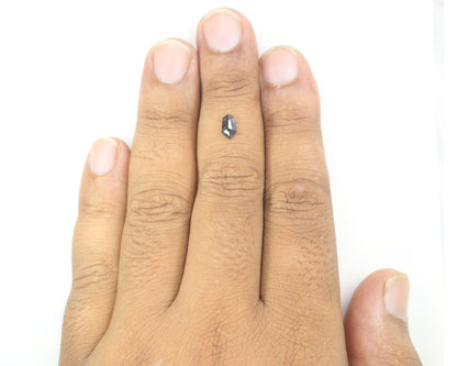 0.50 CT Hexagon Shape Salt And Pepper Diamond For Wedding Ring | Wedding Jewelry | Gift For Her - JayKrishna Diamond
