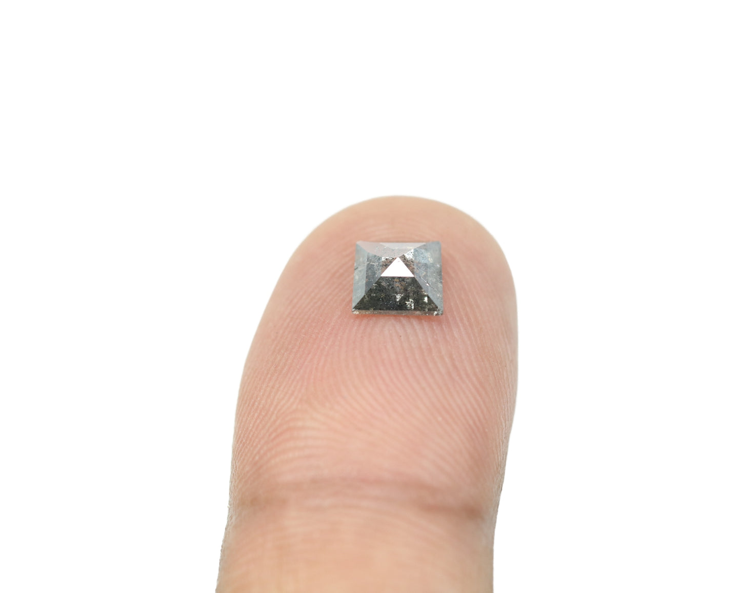 0.68 CT Geometric Shape Salt And Pepper Rustic Natural Diamond For Wedding Jewelry | Gift For Sister | Gift For Daughter - JayKrishna Diamond