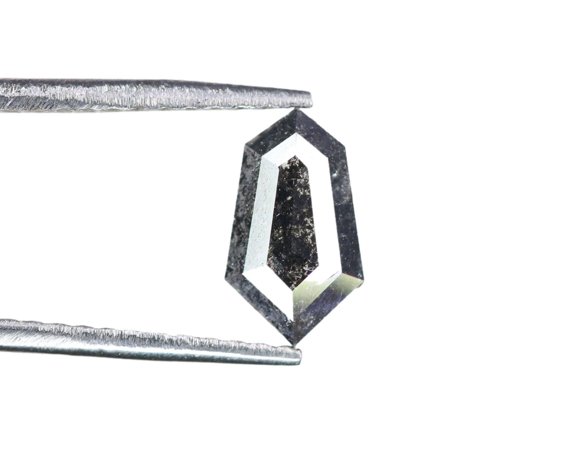0.50 CT Hexagon Shape Salt And Pepper Diamond For Wedding Ring | Wedding Jewelry | Gift For Her - JayKrishna Diamond