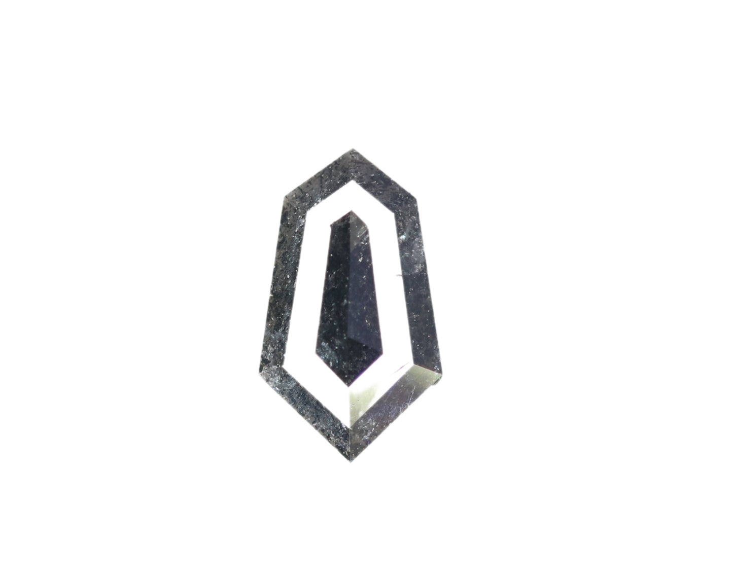 0.50 CT Hexagon Shape Salt And Pepper Diamond For Wedding Ring | Wedding Jewelry | Gift For Her - JayKrishna Diamond