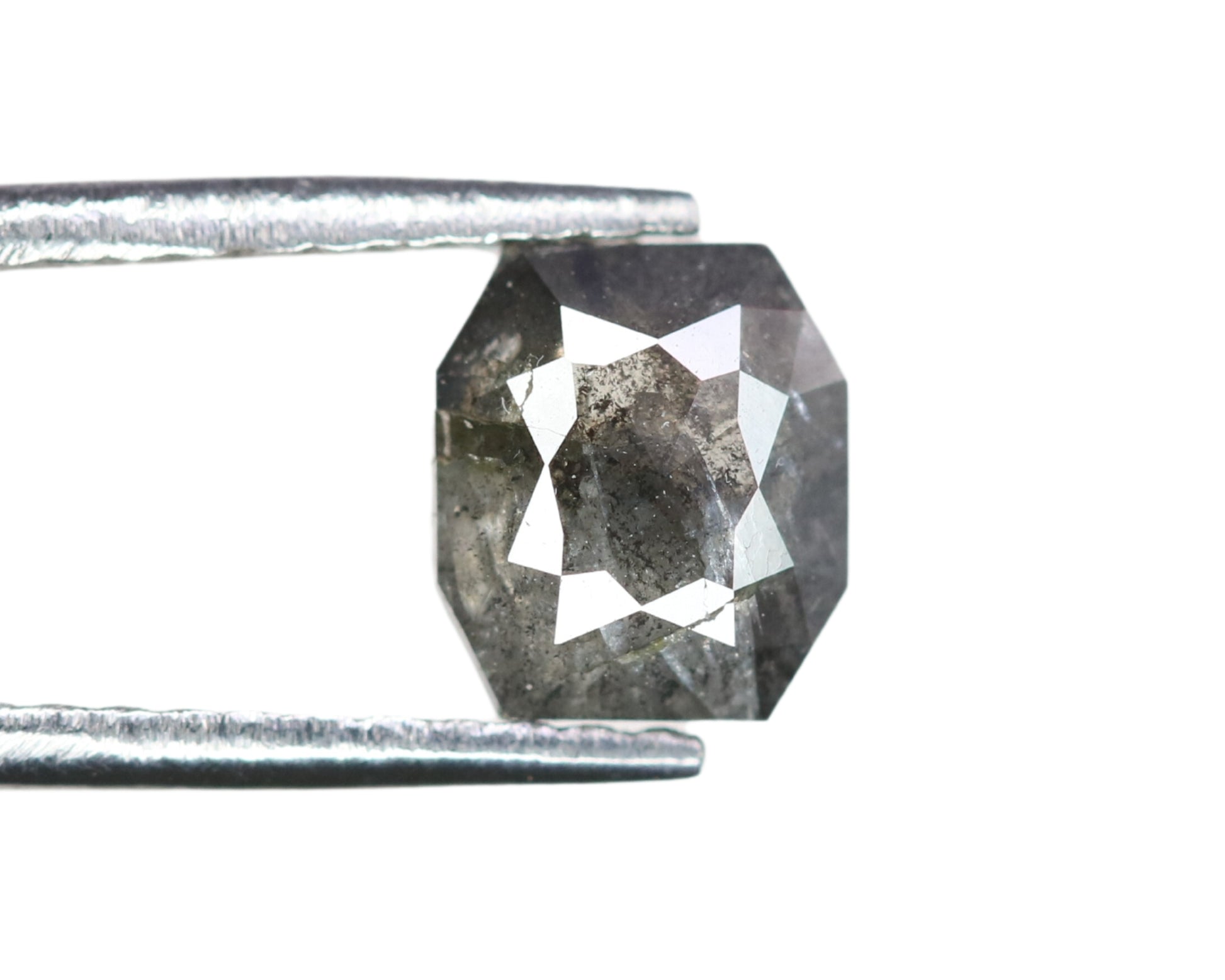 0.61 CT Salt and Pepper Geometric Shape Diamond for a Contemporary Engagement Ring: Multi-Functional Diamond Pendant Design - JayKrishna Diamond