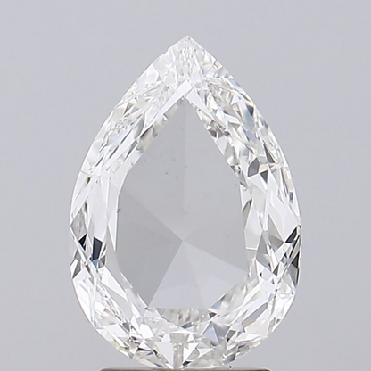 2.12 Carat F-VS2 Pear Rose Cut Lab Grown Diamond | IGI Certified