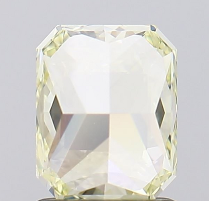 Natural 1.51 Carat Radiant Cut Fancy Light Yellow Diamond VVS2 Clarity Loose Gemstone