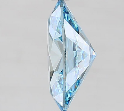 2.01 Carat Fancy Vivid Blue Oval Cut Lab Grown Diamond | VVS2 Clarity | IGI Certified Loose Diamond