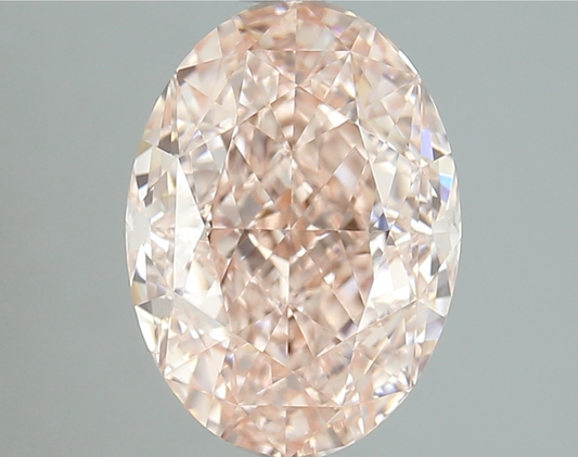 2.74 Carat Fancy Intense Pink Oval Cut Lab Grown Diamond | VVS2 Clarity | IGI Certified Loose Diamond