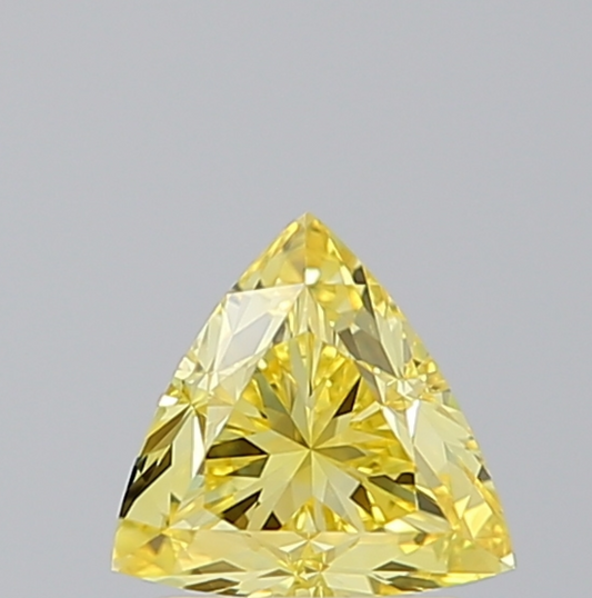 1.00 CT Triangle Cut Lab Grown Diamond Yellow Color | IGI Certified | Diamond for Engagement Ring